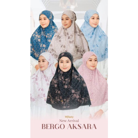 Mylady BERGO AKSARA | Bergo motif
