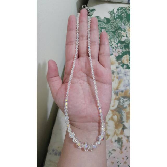 Kristal Kalung batu bening Asli