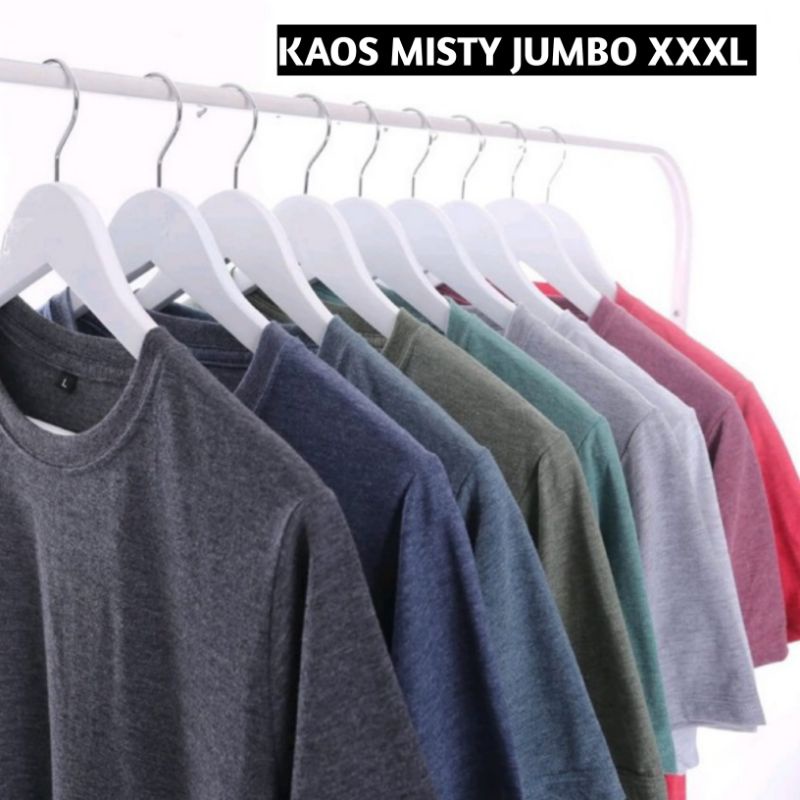 Jual Kaos Polos Twotone Misty S Lengan Pendek Pria Wanita Jumbo Ukuran Xxxl Kaos Polos