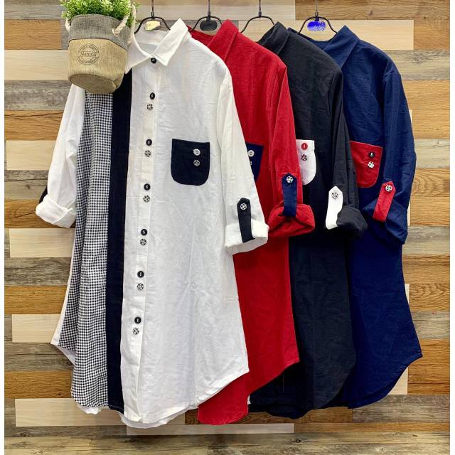 Tunik kemeja lubana import