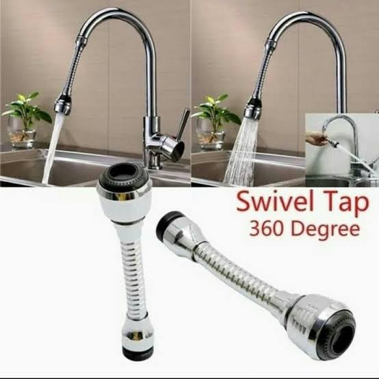 Sambungan Kran Air Besi Flexibel Lentur Turbo Flex Faucet 2 Mode