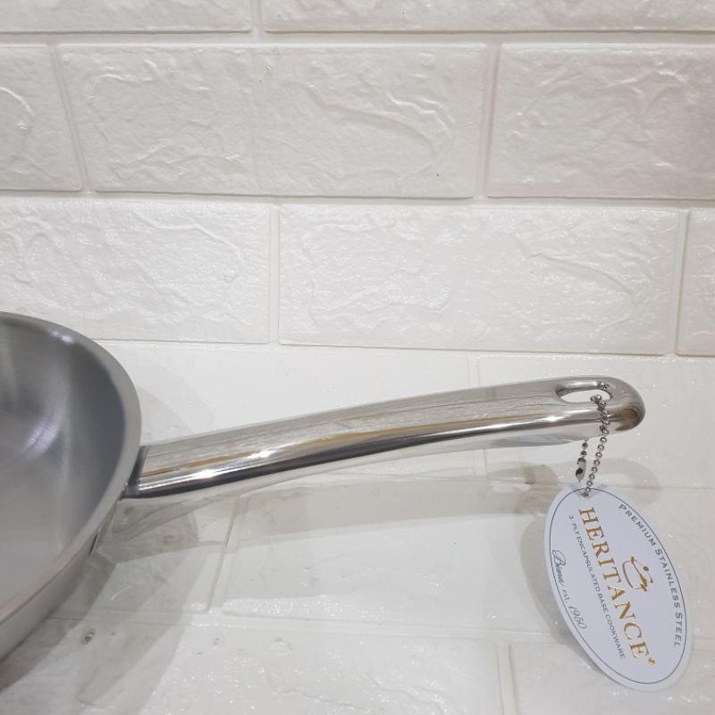 BIMA HERITANCE PRO LITE FRYPAN 3 PLY STAINLESS Penggorengan Stainless BP121820 BP120820-3