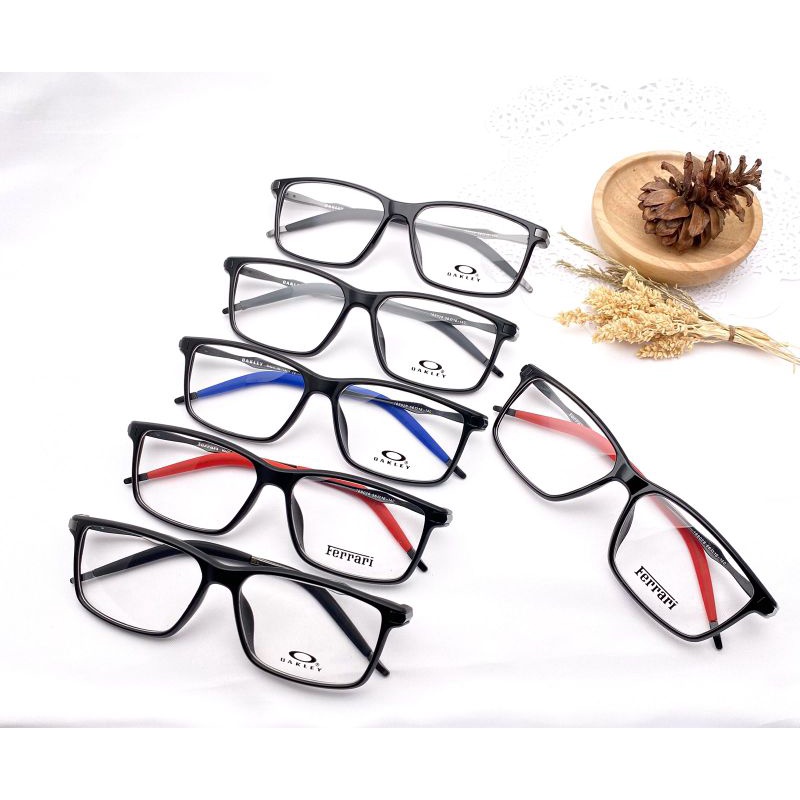 freme kacamata pria model sport bahan plastik dengan batang freme besi dilapisi fer yang membuat tid