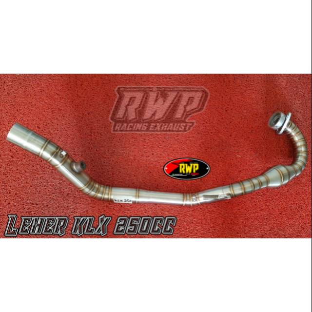 Leher knalpot header pipa knalpot header klx 250cc
