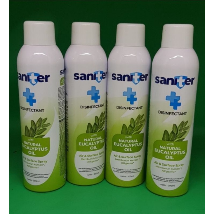 Saniter Disinfectant Eucalyptus Air & Surface Spray Aerosol 200 ml