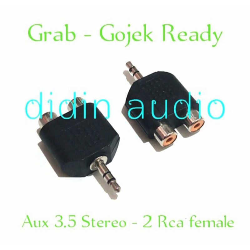 converter jack aux 3.5mm Stereo male To 2 Rca female L/R