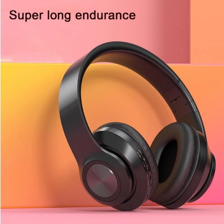 Headphone Bluetooth Bando Wireless Inpods Macaron P33 Earphone On-Ear