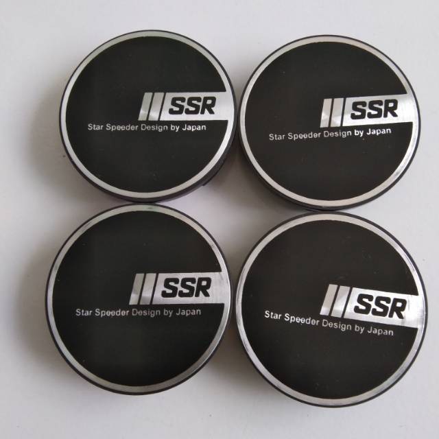 Dop center velg logo SSR. Variasi Datar. Diameter 6cm