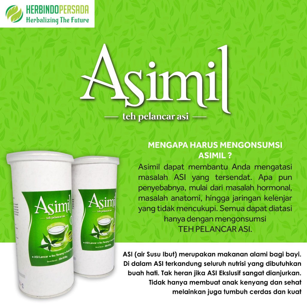 ASIMIL Asi Booster Minuman Pelancar ASI Ibu Hamil Menyusui - Teh Pelancar Asi