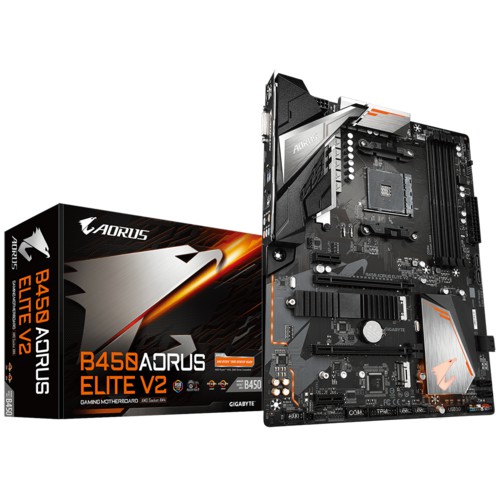 Gigabyte B450 Aorus Elite V2 (AM4, AMD Promontory B450, DDR4)