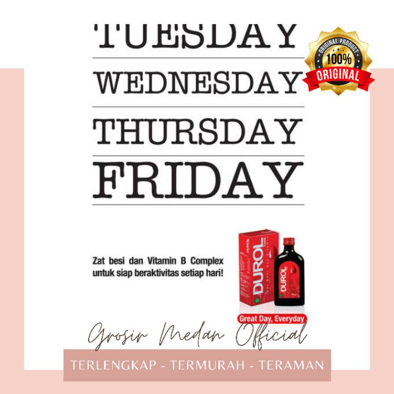 DUROL TONIK SUPLEMEN MAKANAN VITAMIN ANEMIA