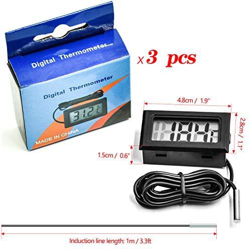 Thermometer digital aquarium pengukur suhu waterproof