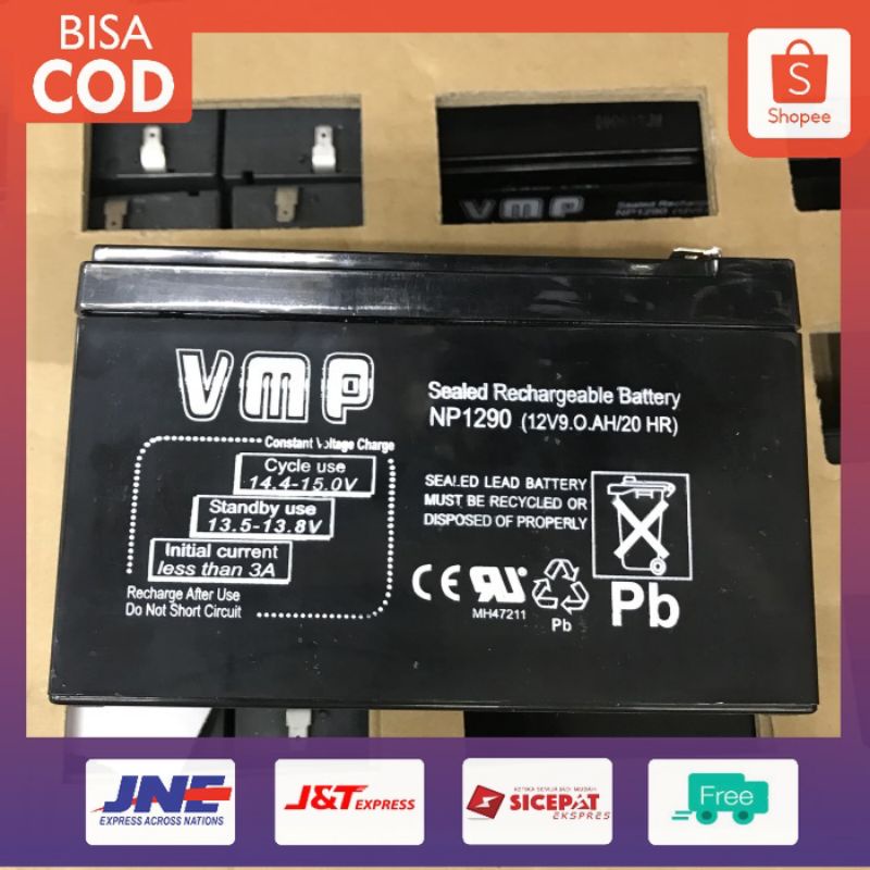 aki kering vmp 12v9ah accu kering 12v 9ah