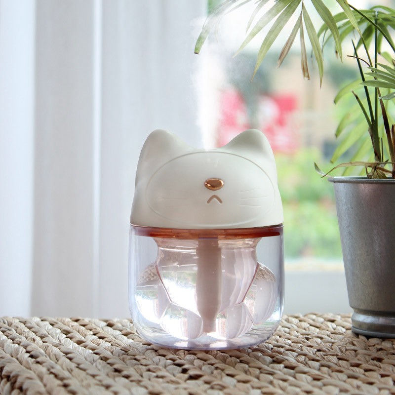 FreeOn Humidifier Pelembab Udara Aromatherapy Cat Claw Cup Design 120ml - K-H161 - Pink