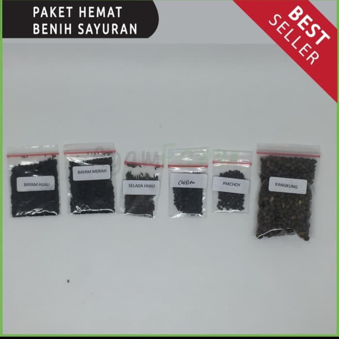 Terbaru Benih Sayuran/Bibit Tanaman Hidroponik isi 6 jenis Sayuran Special