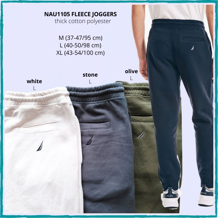 Celana Jogger Pria Nautica 1105 Fleece Joggers