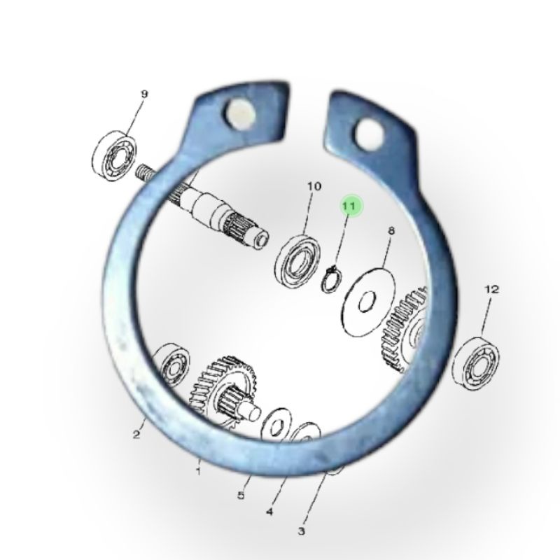 snap ring as roda belakang mio sporty smile soul nouvo fino karbu