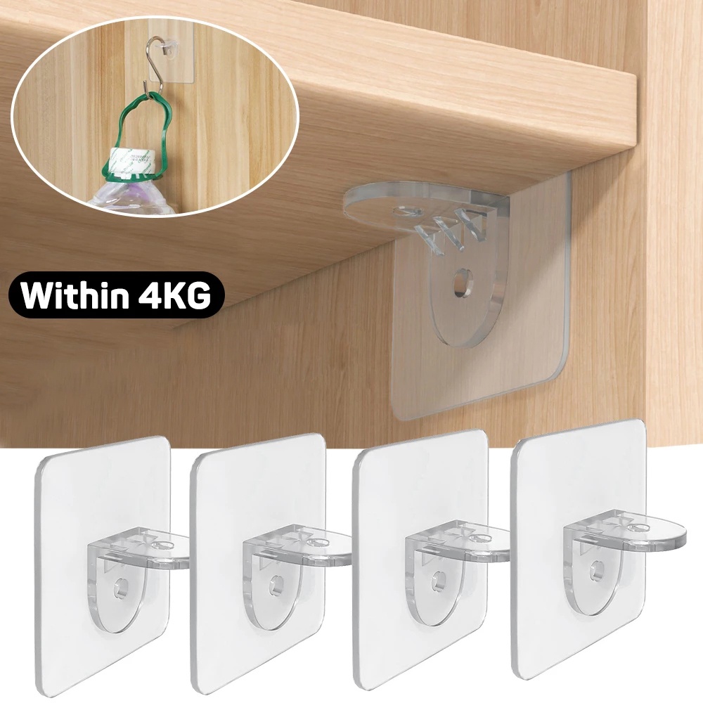 [FEATURED] [Multi-function Self Adhesive Closet Cabinet Shelf Support Pegs] [Punch-free Clapboard Hooks]