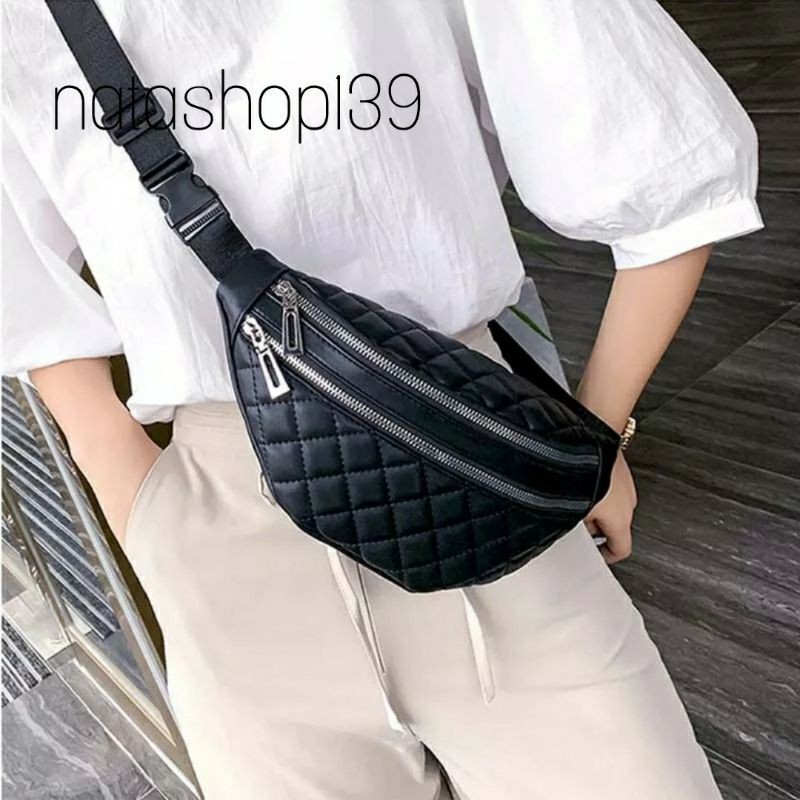 Sale Tas Selempang Bordir Kulit Wanita Tas Waist Bag Fashion Tas Murah