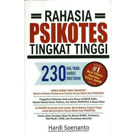 Rahasia Psikotes Tingkat Tinggi 230 Hal Yang Harus Diketahui