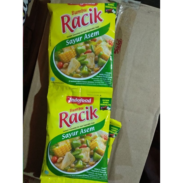 

RACIK SAYUR ASEM 1 renceng isi 10