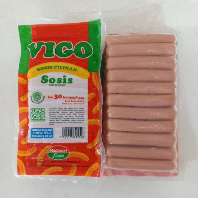 

Vigo sosis sapi dan ayam isi 30