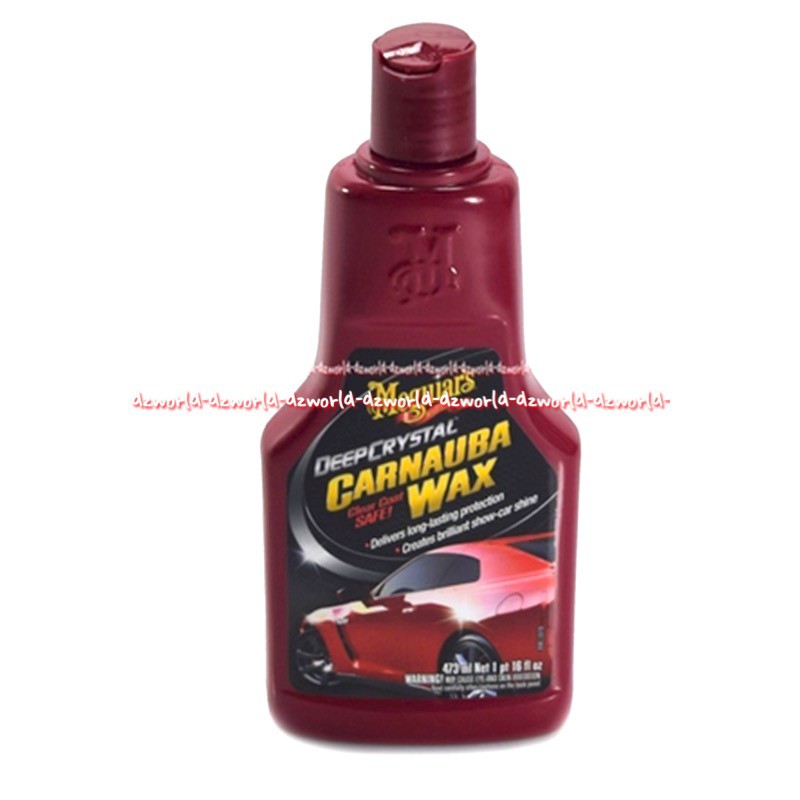 Meguiar's Deep Crystal Carnauba Wax 473ml Melingdungi Lapisan Mobil Meguiars Meguiar Deepcystal Deep Kristal Waxing Waxs Poles Coating Mobil