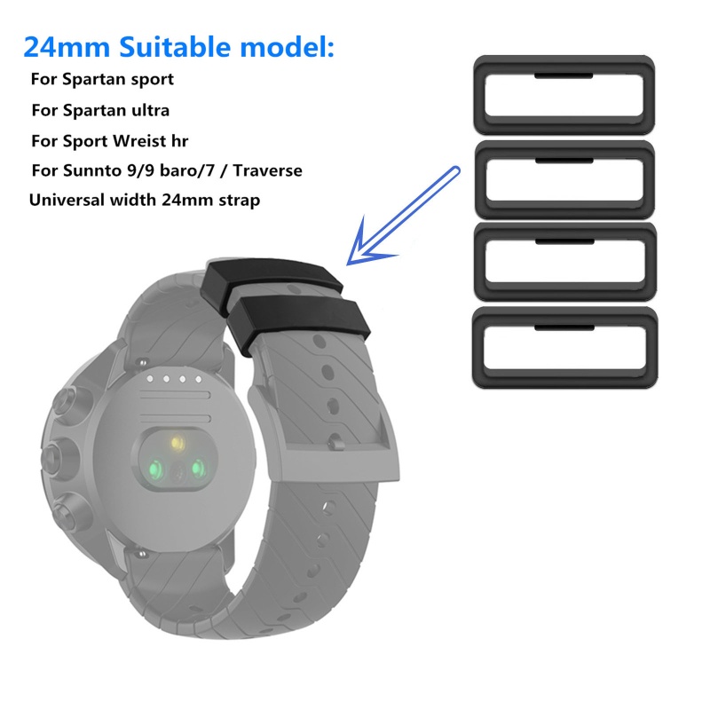 Cre Strap Karet Silikon Pengganti Untuk Suunto 24mm