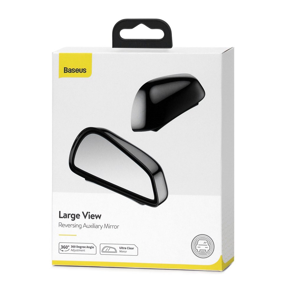 Baseus Original Large View Reversing Kaca Spion Cembung Tambahan Blind Spot Miror Car Mobil Mirror