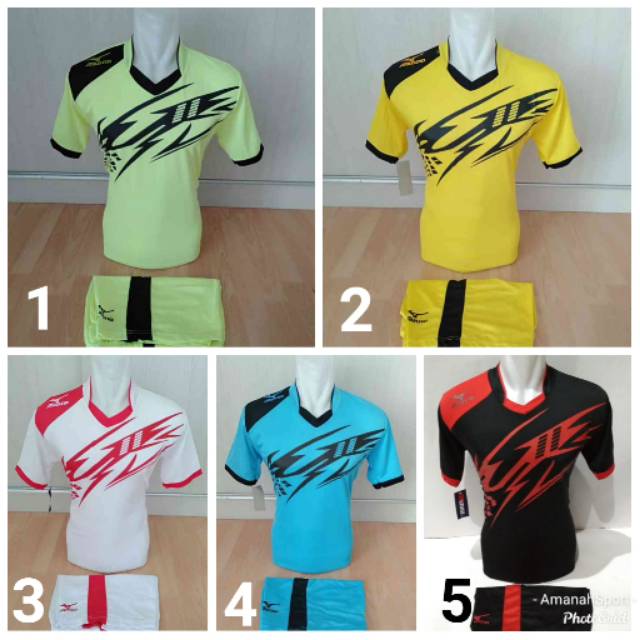 [MIZUNO NEW] Baju Olahraga Jersey Bola Setelan Futsal Kaos Volly Mizuno