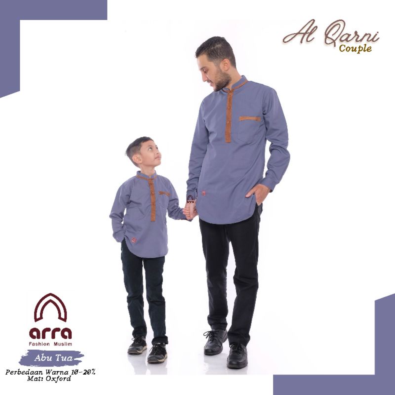 Baju Koko Couple Kurta Pakistan Ayah Dan Anak Laki Laki Lengan Panjang Al Qarni Arra Original Premium Baju Muslim Pria