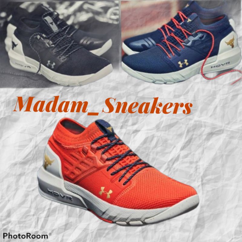 Sepatu UA Project Rock 2 Training Red White