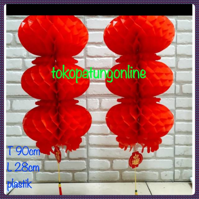 Lampion 3 susun Imlek Besar