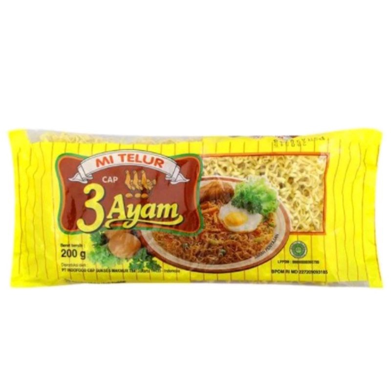 

MIE TELUR CAP 3 AYAM 200G