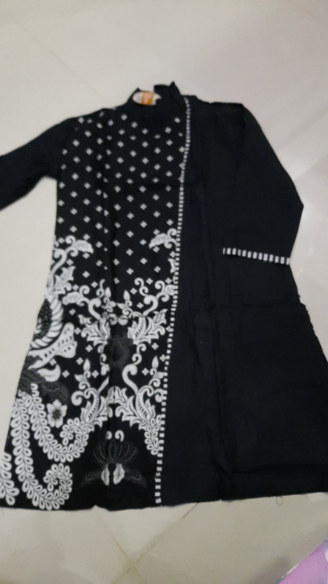 Xxl Ld 110 Tunic Santika Kembang Gurita Tunik Batik Jumbo Tunic Batik Besar Seragam Batik Kerja