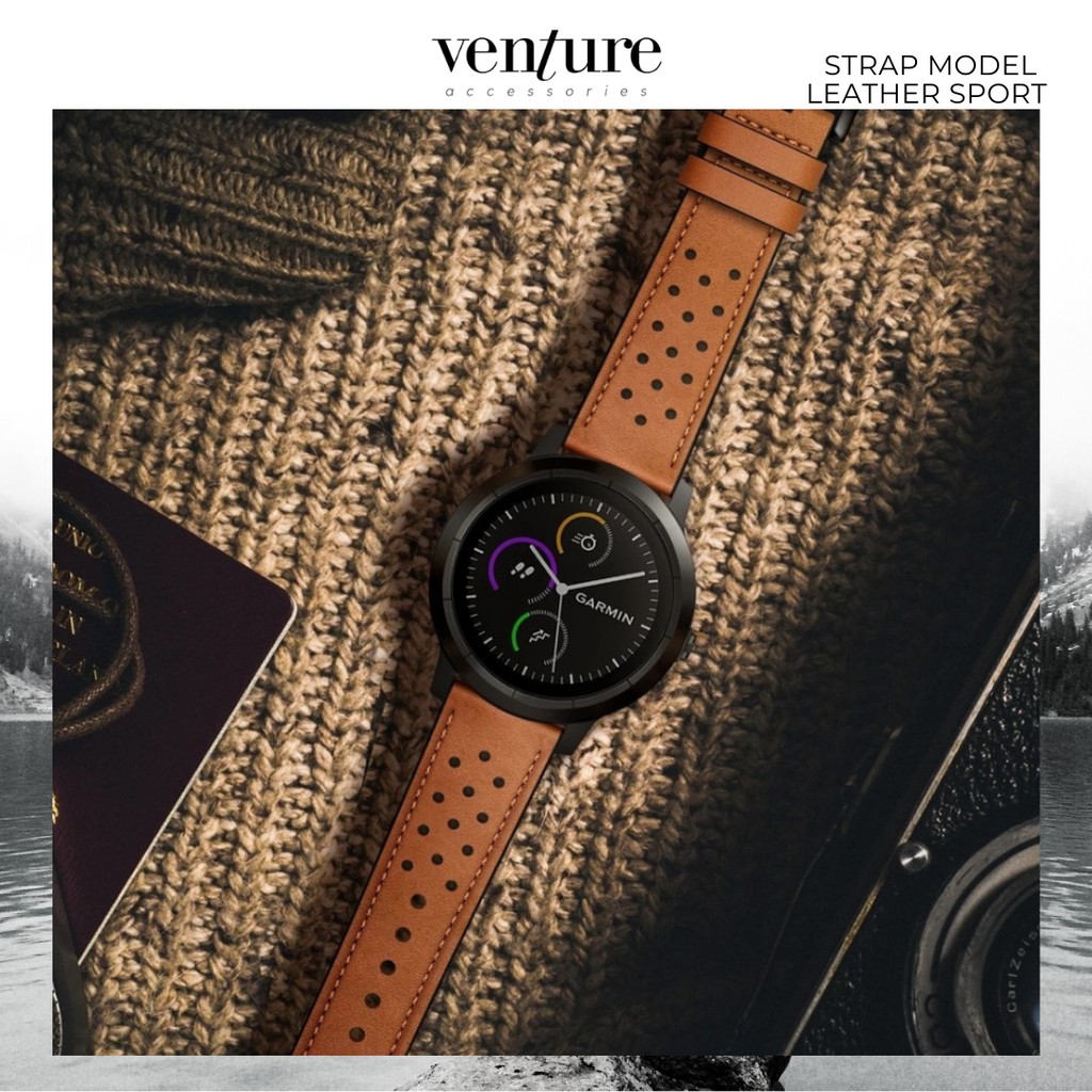 TALI JAM STRAP GARMIN VIVOACTIVE 3 20MM MODEL LEATHER SPORT PREMIUM