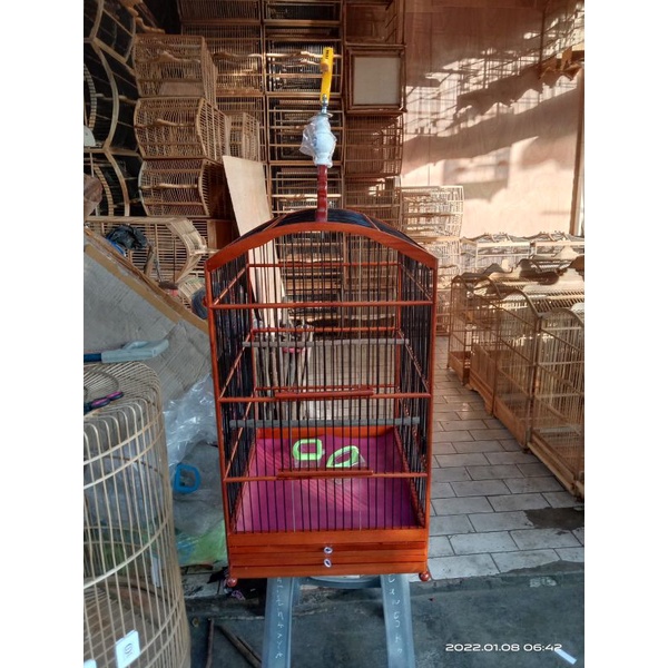 sangkar/kandang kotak oriq No 2 coklat tua (grab)