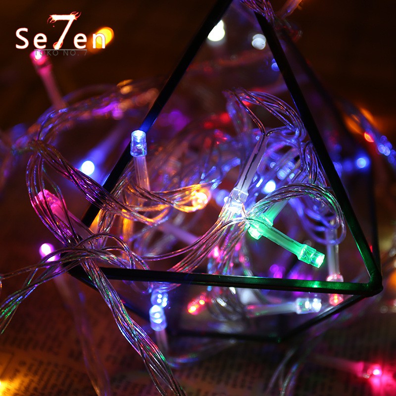 Lampu Tumblr Rainbow Lampu Natal Led Twinkle Light  RGB