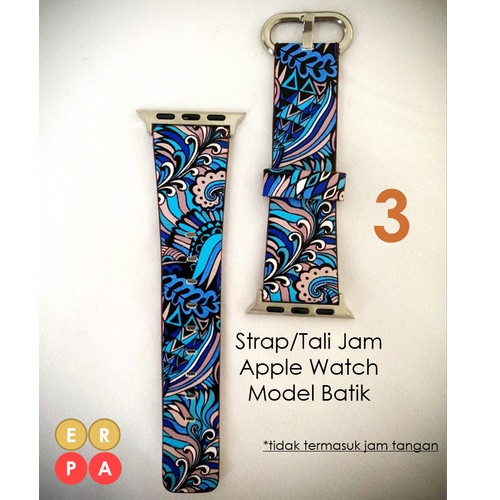 Strap Tali Jam Batik Apple Watch size 38 40 41 42 44 45 mm - 2, 38mm / 40 mm