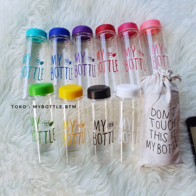 11WARNA My Bottle BPA Free 500ML FREE SARUNG botol 