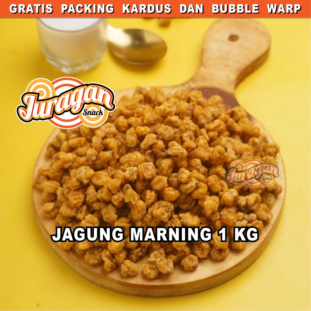 JAGUNG MARNING PEDAS MANIS 1 KG snack kiloan makanan ringan jajanan cemilan camilan pedas manis gurih murah