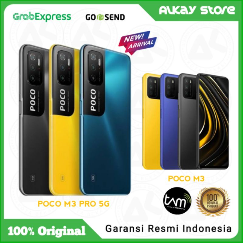 Poco M3 Pro 5G M3 Pro 6/128 & 4/64 - Poco M3 4/64 & 6/128 - Garansi Resmi Xiaomi Tam 15 Bulan