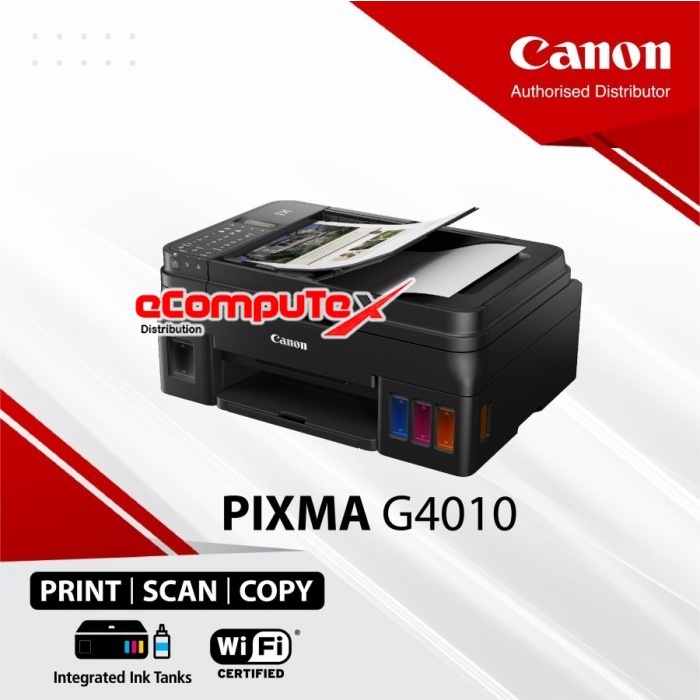 PRINTER CANON INKJET PIXMA G4010 PRINT SCAN COPY ALL IN ONE - RESMI