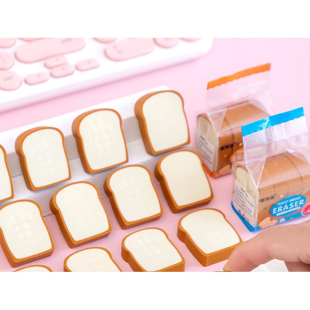

Cute Toast Bread Eraser