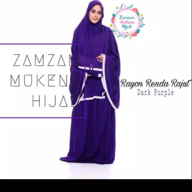 Mukena Rayon Super Renda Baby Pink