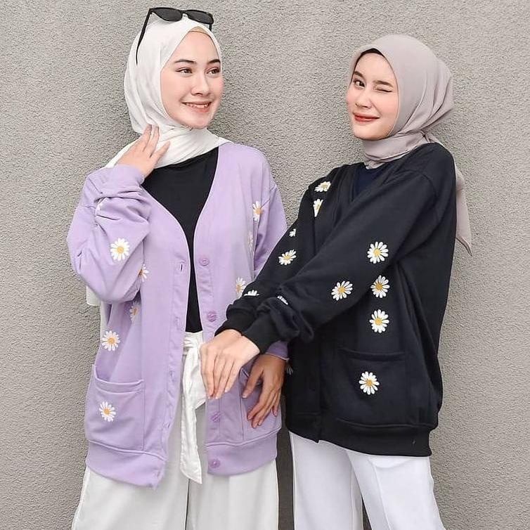 [SIAP KIRIM/] REALPIC ANITA CARDIGAN WANITA - OUTER JAKET BUNGA KOREA Y2B6