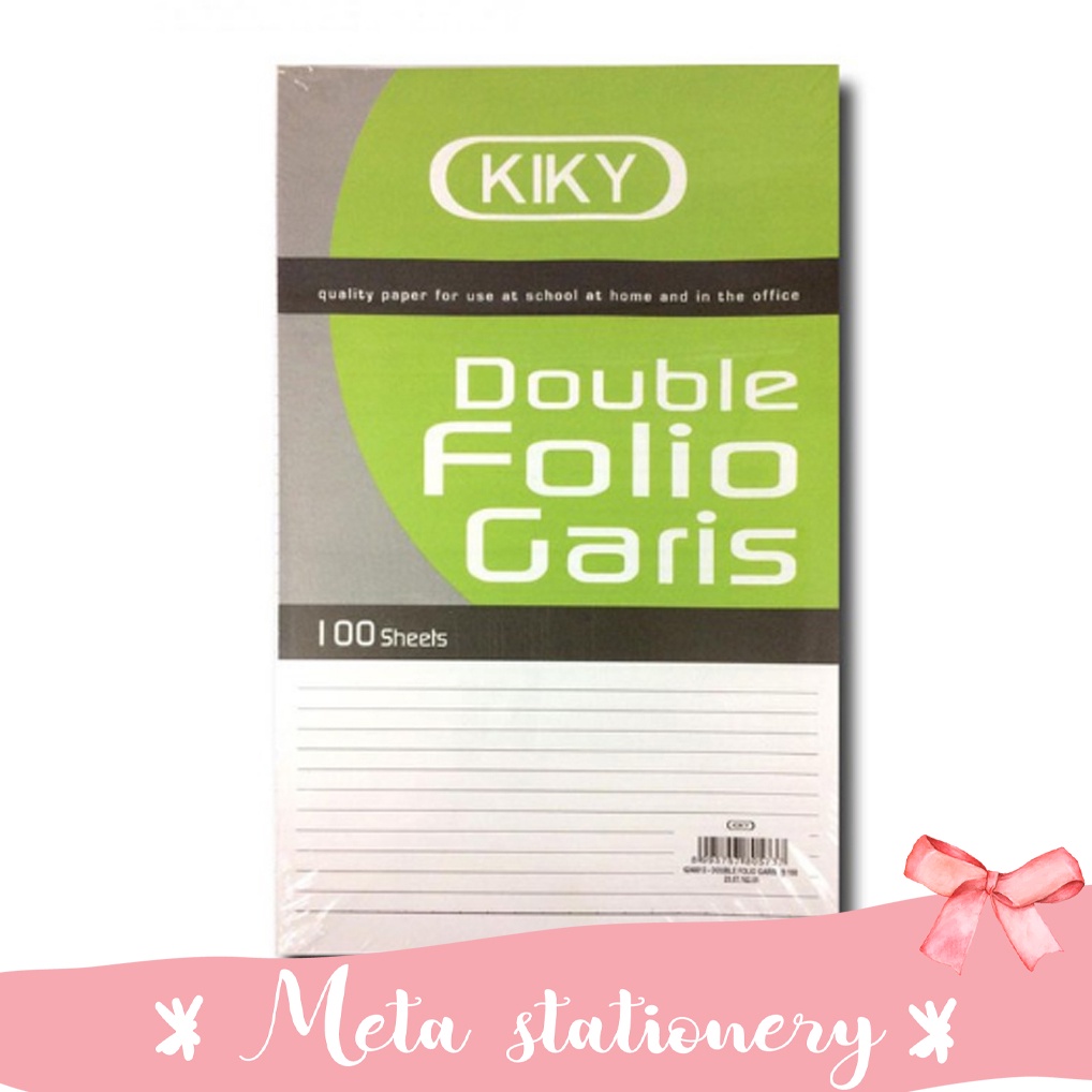 

Kertas Double Folio Kiky ( Eceran / 20pc )
