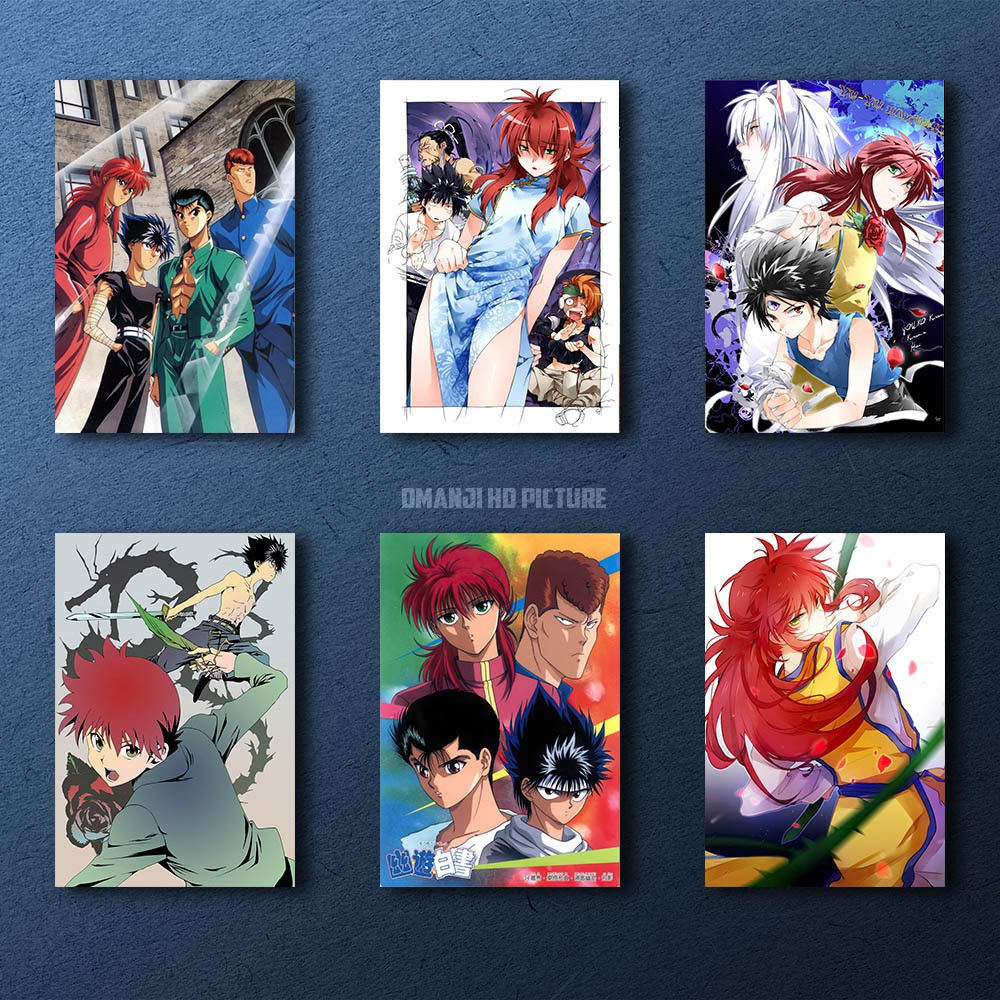 POSTER KAYU ANIME YUYU HAKUSHO / HIASAN DINDING ANIME YUYU HAKUSHO / PAJANGAN DEKORASI WALLDECOR
