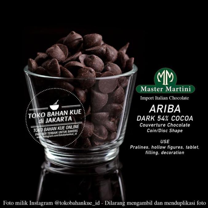 

(BISA COD) Master Martini ARIBA 54% Couverture Dark Chocolate 1kg Cokelat Coin