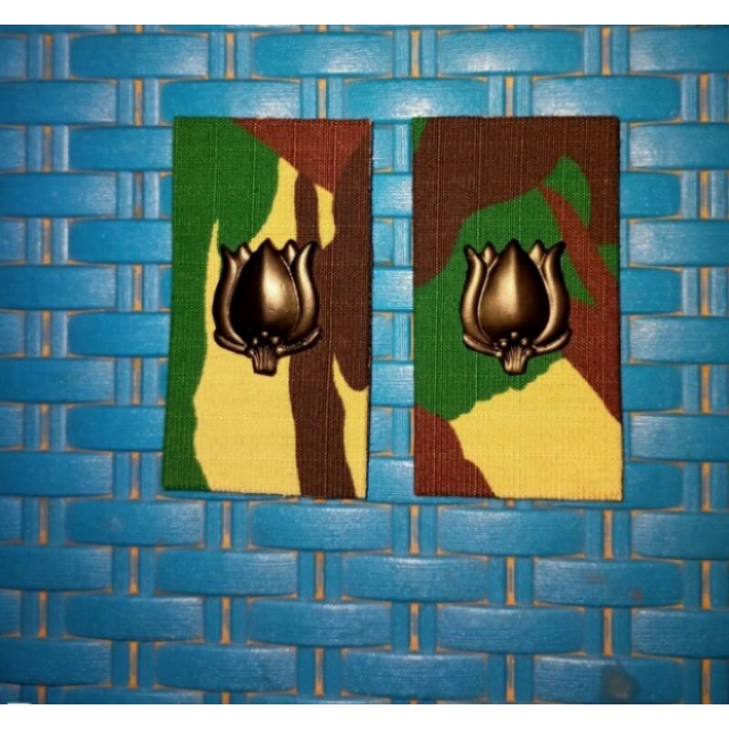 Pangkat Kerah Baju PDL TNI (original bahan Logam) MAYOR